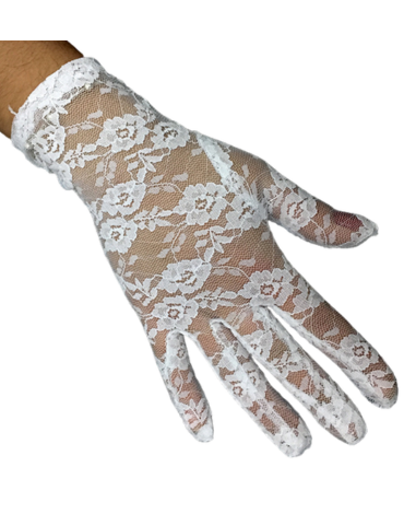Guantes de Encaje Corto x 6 Pares.Talla :Estándar