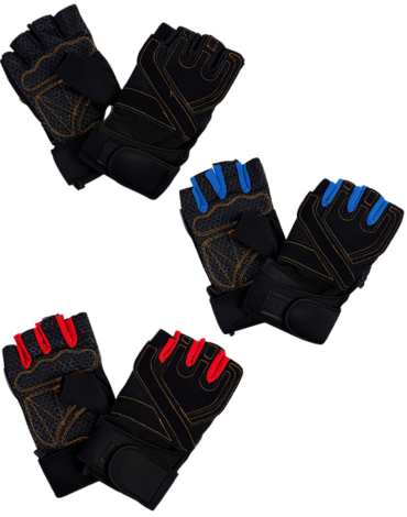 Guantes Deportivo de Entrenamiento Colores Surtidos x 12 Unds. Medida: 17 cm aprox.