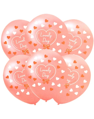 12 Set Globos de Látex Corazones (1 Set Trae 5 PCS) Medida: 30 cm aprox.