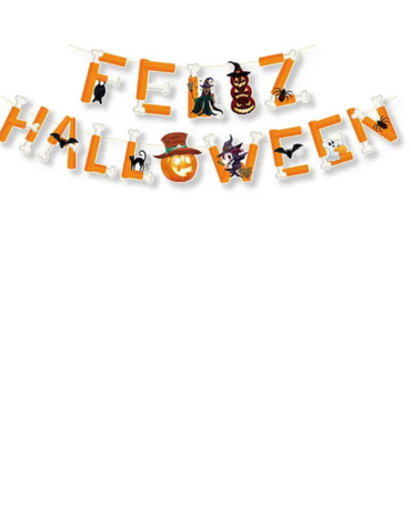 Guirnalda Feliz Halloween 14 PCS x 12 Unds.
