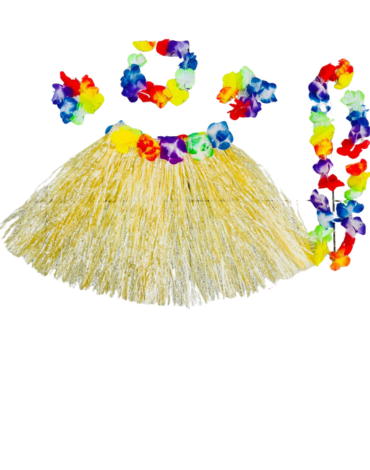 6 Set de Hawaiana para Niñas(1 Set Trae: 5 PCS)