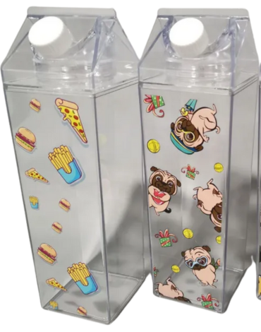 Jarra Contenedor Acrílico Modelos Surtidos x 6 Unds. Medida: 750 ml aprox.