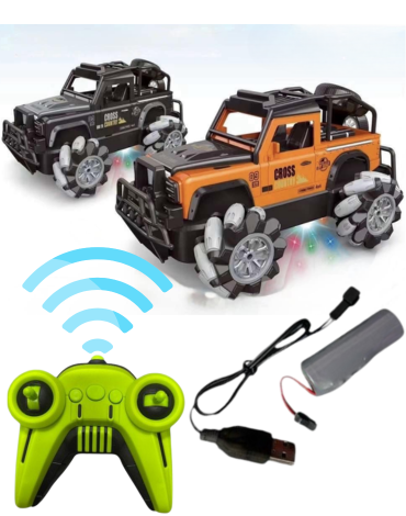 Camioneta Jeep Control Remoto con Luz x 4 Unds.Medida:19 x 32.5 cm aprox.