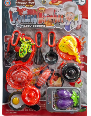 4 Set de Cocina con Accesorios (1 Set Trae : 15 PCS)