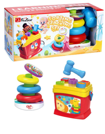 Caja de Juegos Didácticos para Bebe 7 PCS x 3 Unds.
