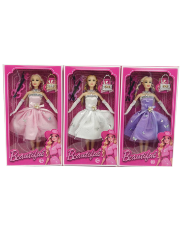 Muñeca Princesa Infantil x 6 Unds. Medidas: 30 cm aprox.