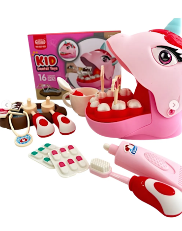 4 Set de Juguete Didáctico Dentista (1 Set Trae 16 PCS)