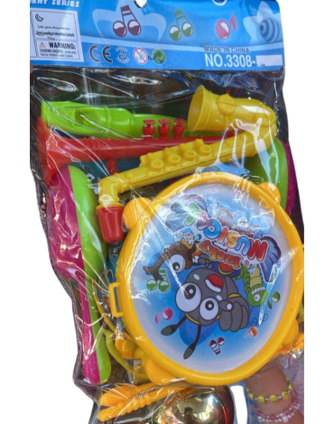 4 Set de Juguetes Musicales (1 Set Trae 6 PCS) Medida: 15 x 15 cm aprox.