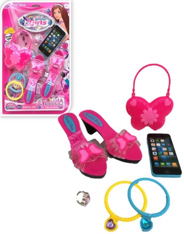 6 Set de Articulos de Belleza con Celular. (1 Set: 7 PCS) Medidas: 43.5 x 28.5 x 4.5 cm.