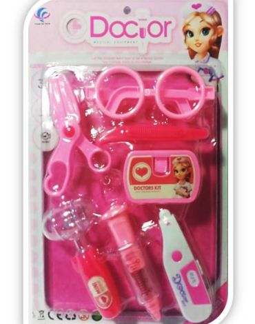 6 Set de Set de Doctora. ( Set trae: 6 PCS) Medidas: 34.5 x 21.5  x 4.5 cm.
