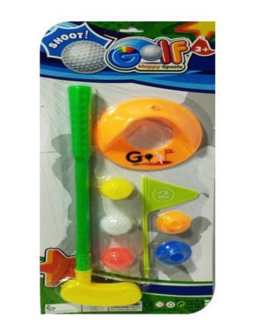 6 Set de  Palo de Golf con Bandera. Medidas : 57.5 x 22.5 x 3 cm aprox.