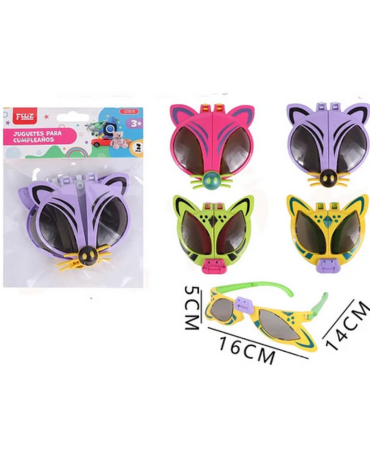 12 Set Lentes Plegables Gatos (1 Set Trae 2 Pcs) Medida: 5*16*14 cm aprox