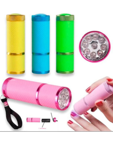 Lampara UV de Uñas a Pila x 4 Unds.