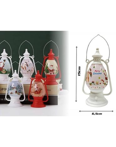 Linternas Navideñas Decorativas x6 Unds. Pila Incluida