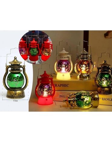 Linternas Navideñas Decorativas x6 Unds. Pila Incluida