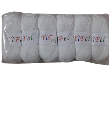Lana de 1 Hebra Yi Fei  x 18 Unds. Peso:100 Gramos