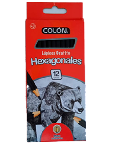 6 Cajas de Lápiz Grafito Colón (1 Caja Trae 12 PCS)
