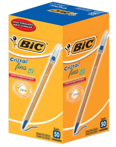 Boligrafo BIC Punta Fina Color Azul x 50 Unds.