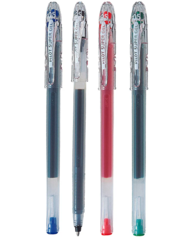 Lapiz Super Gel Pilot Colores Surtidos x 12 Unds. Medida: 0.7 mm