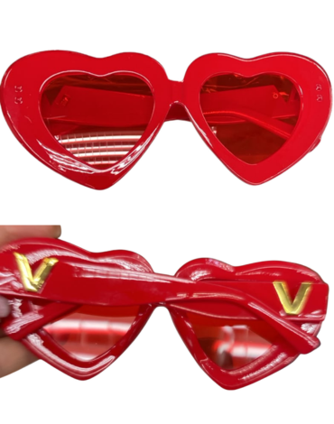 Lentes Corazón para Adultos Colores Surtidos x 12 Unds.
