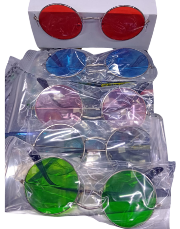 Lentes de Sol para Adultos Colores Surtidos x 12 Unds.