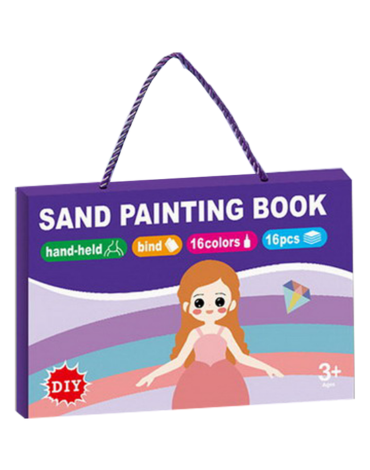 Libro de Pintura Princesas con Arena Infantil x 6 Unds.