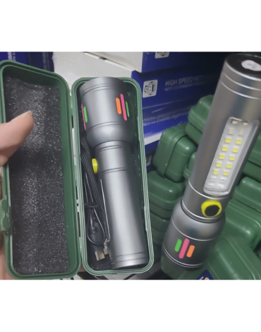 Mini Linterna Recargable de Alto Alcance x 4 Unds.
