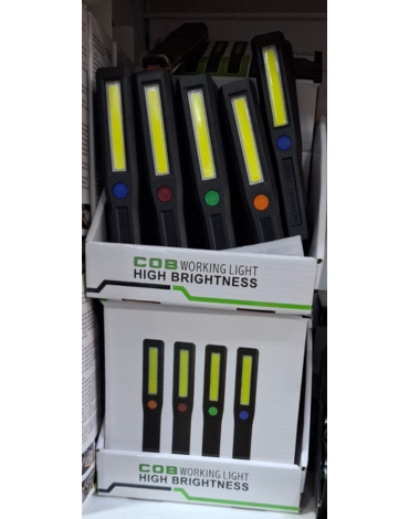 Mini Linterna Led a Pila Colores Surtidos x 12 Unds.