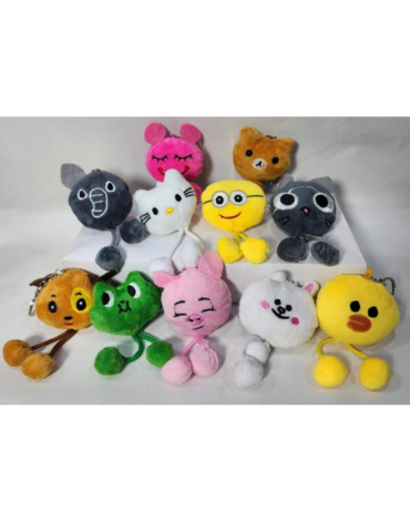 Llavero Peluche Modelos Surtidos x 12 Unds.