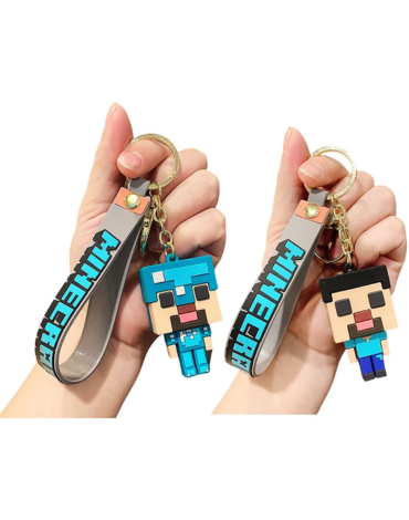 Llaveros Minecraft Modelos Surtidos x 12 Unds.