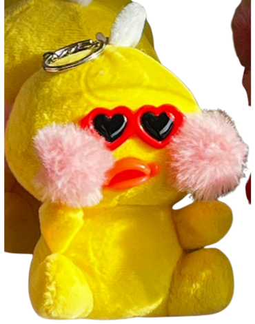 Llavero Peluche Patito x 12 Unds. Medida: 13 cm aprox.