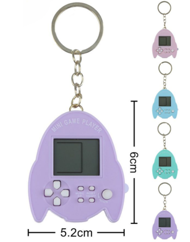 Llavero con Juego Colores Surtidos x 12 Unds. Medidas: 5.2 x 6 cm aprox.
