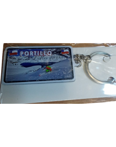 Llavero Metálico Diseño Placa Portillo x 24 Unds.