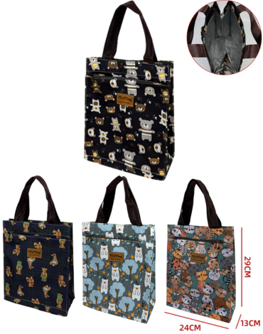 Lonchera Térmica Textil Modelos Surtidos x 12 Unds. Medida: 29 x 24 x 13 cm aprox
