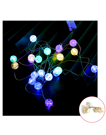 Guirnalda LED Decorativa x 12 Unds. Medidas: 2 m aprox.