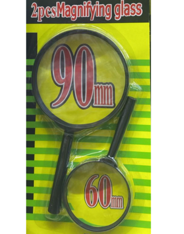 Lupas x 12 Unds.  Medidas: 90 MM + 60 MM  (1 Set  Trae: 2 PCS)