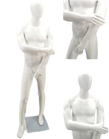 Maniquí Hombre Fibra de Vidrio x 1 Und. Medida: 185 cm aprox.