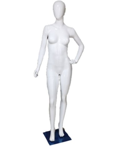 Maniquí Mujer Fibra de Vidrio x 1 Und. Medida: 182 cm aprox.