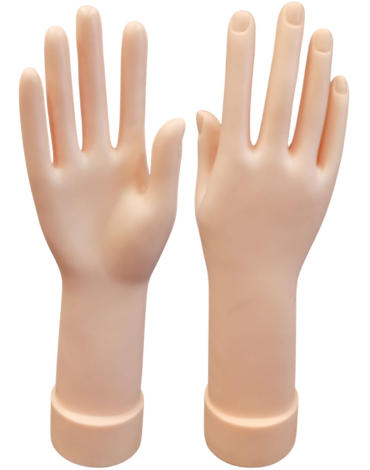Mano de Maniquí Plástica Color Único x 4 Unds. Medida: 30 cm aprox.