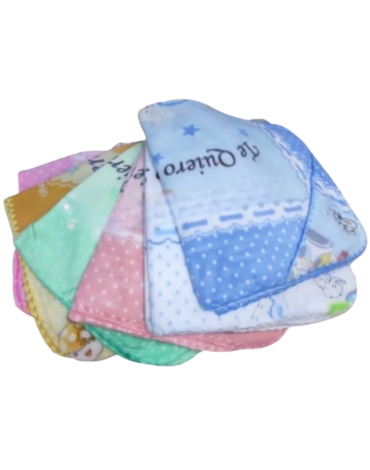 Manta Polar con Borde de Lana x 4 Unds. Medida: 130 x 110 cm aprox.