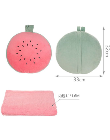 Manta Peluche Diseño Sandia x 4 Unds. Medida: 100 x 160 cm aprox.