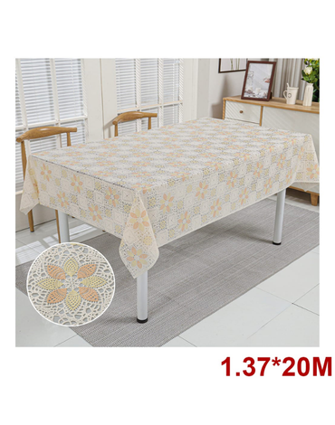 Mantel PVC Impermeable x 40 Unds. Medidas : 1.37 × 20 m aprox.