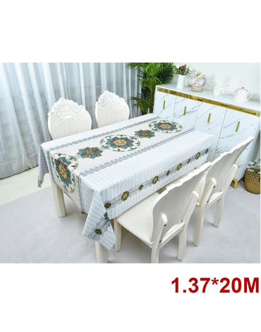 Mantel PVC Impermeable x 12 Unds. Medidas : 1.37 × 20 m aprox.