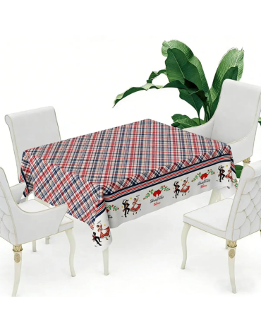 Mantel 100% Poliéster Diseño Campestre x 12 Unds. Medida: 140 x 210 cm aprox.