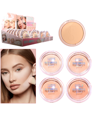 Polvo Compacto Facial Colores Surtidos x 24 Unds. Medida: 9 gr aprox.