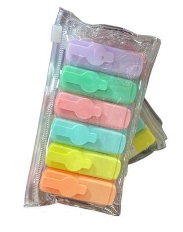 12 Set de Destacador (1 Set Trae 6 PCS)