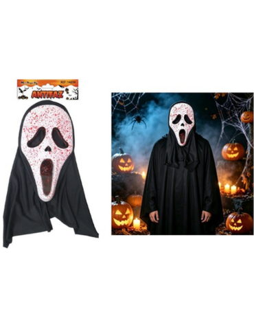 Mascara Scream con Sangre Halloween Color Único x 6 Unds.