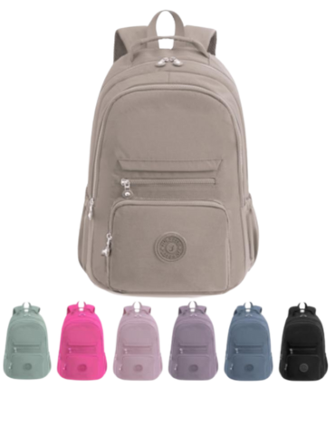 Mochila Impermeable Colores Surtidos x 12Unds. Medidas: 33 x 13 x 42 cm aprox
