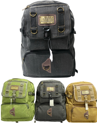 Mochilas Lona Colores Surtidos  x 12 Unds. Medida: 50 x 35 cm aprox.