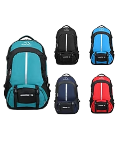 Mochila de Camping 70 Litros x 6 Unds. Medida: 60 x 21 x 37 cm aprox